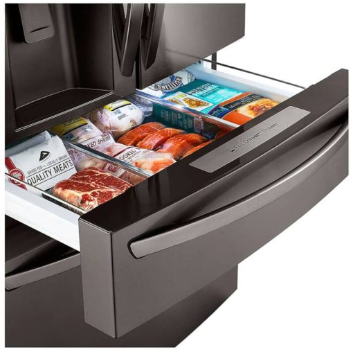 LG 23 Cu. Ft. PrintProof Black Stainless Steel Smart Wi-Fi Enabled Counter-Depth Refrigerator With Craft Ice Maker - Image 8