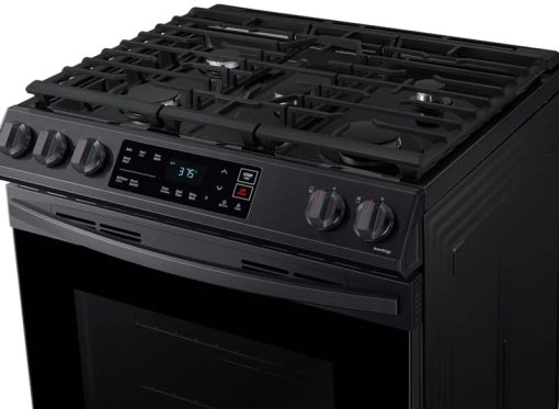 Samsung ADA 6 Cu. Ft. Fingerprint Resistant Black Stainless Steel Front Control Slide-In Gas Range - Image 8