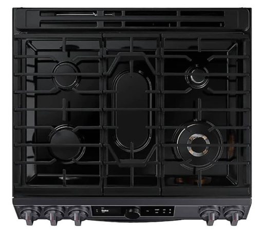 Samsung 6 Cu. Ft. Fingerprint Resistant Black Stainless Steel Slide-In Gas Range With Smart Dial, Air Fry & Wi-Fi - Image 8