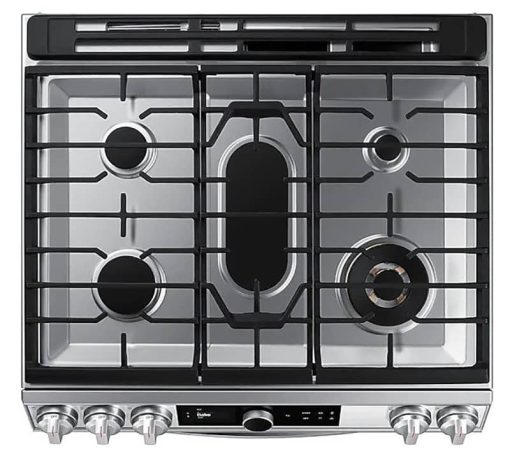 Samsung 6 Cu. Ft. Fingerprint Resistant Stainless Steel Slide-In Gas Range With Smart Dial, Air Fry & Wi-Fi - Image 8