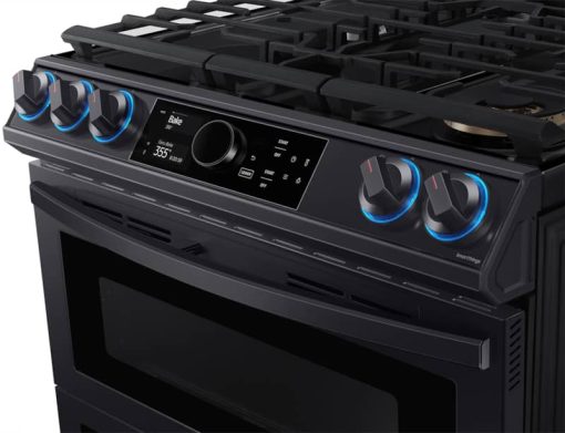 Samsung ADA 6 Cu. Ft. Fingerprint Resistant Black Stainless Steel Flex Duo Slide-In Gas Range With Smart Dial, Air Fry & Wi-Fi - Image 8