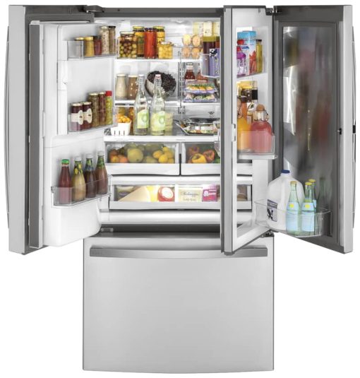 GE Profile ADA 22.1 Cu. Ft. Fingerprint Resistant Stainless Steel Counter-Depth French-Door Refrigerator With Door In Door And Hands-Free AutoFill - Image 3
