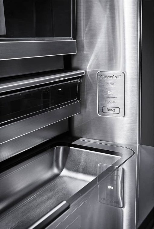 LG SIGNATURE ADA 23 Cu. Ft. Textured Steel Smart Wi-Fi InstaView Door-In-Door Counter-Depth Refrigerator - Image 10