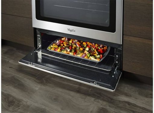 Whirlpool 5.1 Cu. Ft. Black-On-Stainless Freestanding 5-Burner Gas Stove - Image 8