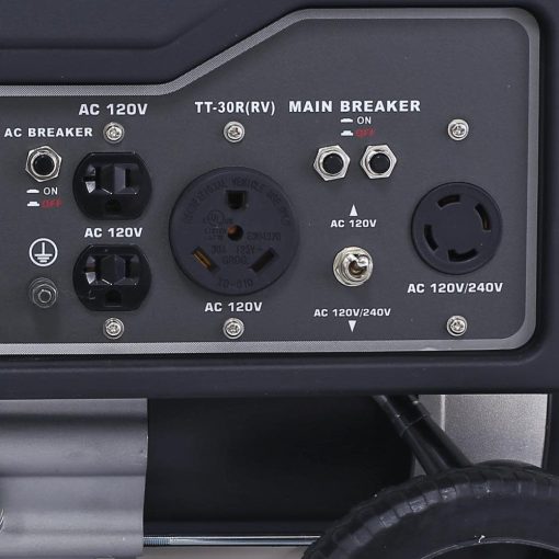 5,250/4,250-Watt Gasoline Powered Recoil Start Portable Generator with 224 cc Ducar Engine - Image 7