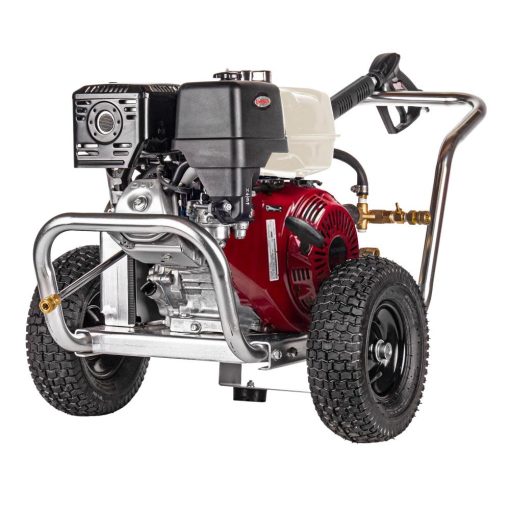 Aluminum Water Blaster 4200 PSI at 4.0 GPM HONDA GX390 with CAT Triplex Plunger Pump Cold Water Professional Belt Drive Gas Pressure Washer (49-State)