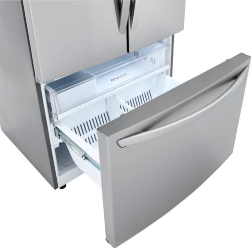 LG 23 Cu. Ft. PrintProof Stainless Steel French Door Counter Depth Refrigerator - Image 8