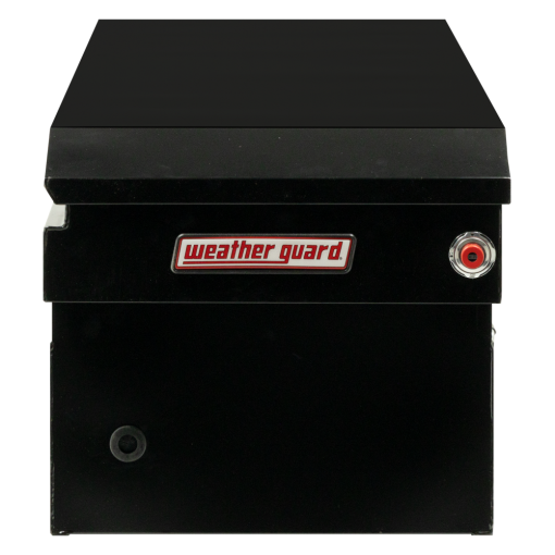 Weather Guard Saddle Truck Tool Box Steel Standard Gloss Black - Image 4