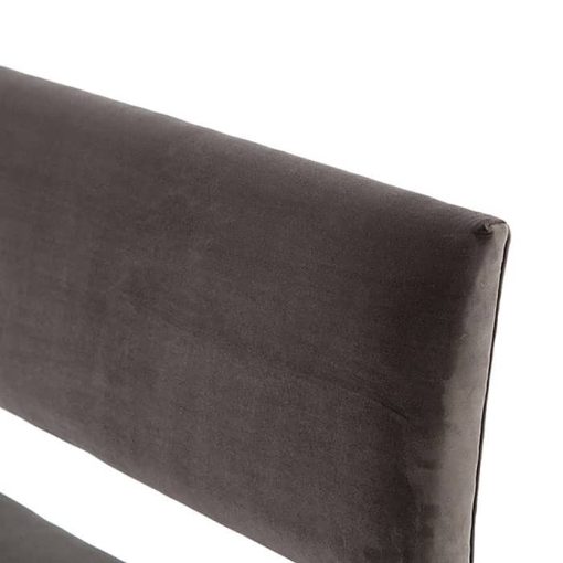 Four Hands Irondale Collection Sara Washed Velvet Grey Dining Bench - Image 7