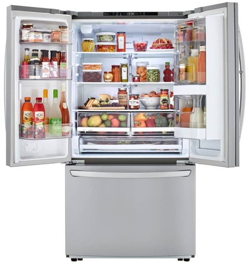 LG 23 Cu. Ft. PrintProof Stainless Steel InstaView Door-In-Door Counter-Depth Refrigerator - Image 2