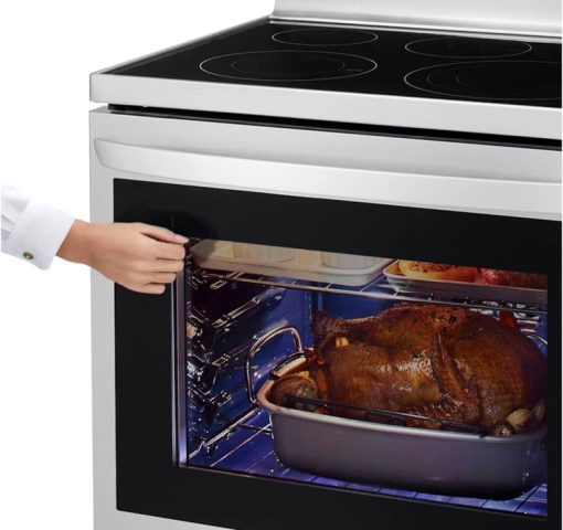 LG 6.3 Cu. Ft. PrintProof Stainless Steel Smart Wi-Fi Enabled Fan Convection Electric Range With Air Fry & EasyClean - Image 9