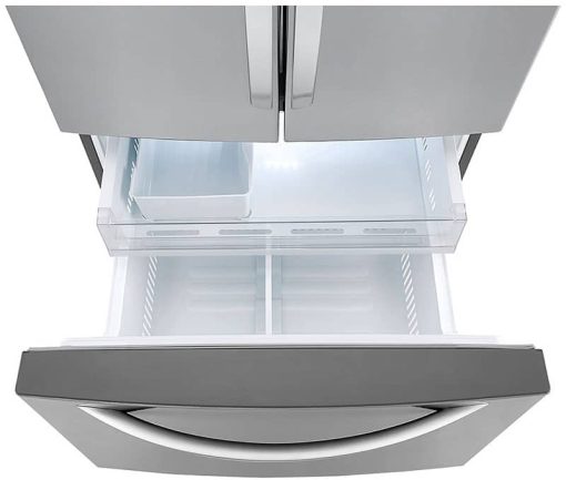 LG 25 Cu. Ft. PrintProof Stainless Steel French Door Refrigerator - Image 9