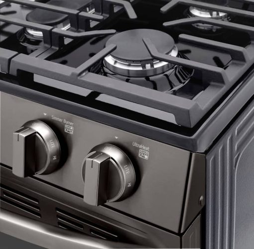 LG 5.8 Cu. Ft. PrintProof Black Stainless Steel Smart Wi-Fi Enabled Fan Convection Gas Range With Air Fry & EasyClean - Image 9