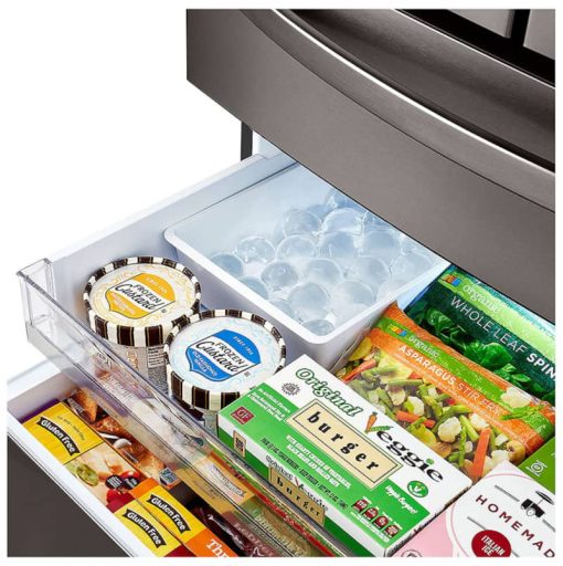 LG 23 Cu. Ft. PrintProof Black Stainless Steel Smart Wi-Fi Enabled Counter-Depth Refrigerator With Craft Ice Maker - Image 9