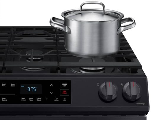 Samsung ADA 6 Cu. Ft. Fingerprint Resistant Black Stainless Steel Front Control Slide-In Gas Range - Image 9