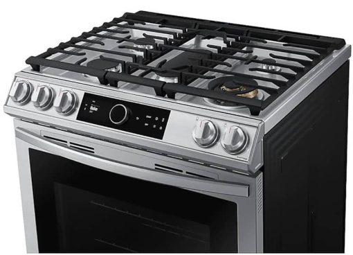 Samsung 6 Cu. Ft. Fingerprint Resistant Stainless Steel Slide-In Gas Range With Smart Dial, Air Fry & Wi-Fi - Image 9
