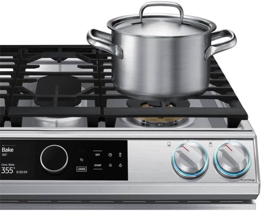 Samsung ADA 6 Cu. Ft. Fingerprint Resistant Stainless Steel Flex Duo Slide-In Gas Range With Smart Dial, Air Fry & Wi-Fi - Image 9