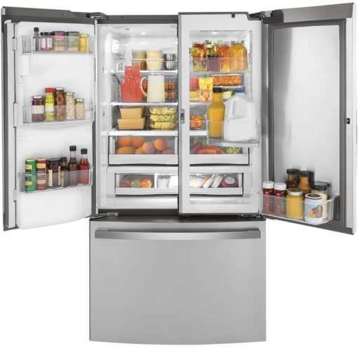 GE Profile ADA 22.1 Cu. Ft. Fingerprint Resistant Stainless Steel Counter-Depth French-Door Refrigerator With Door In Door And Hands-Free AutoFill - Image 4