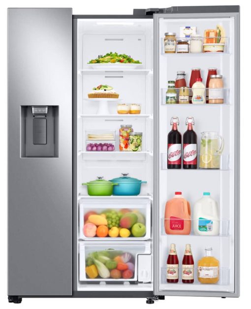 Samsung ADA 27.4 Cu. Ft. Large Capacity Fingerprint Resistant Stainless Steel Side-By-Side Refrigerator - Image 4
