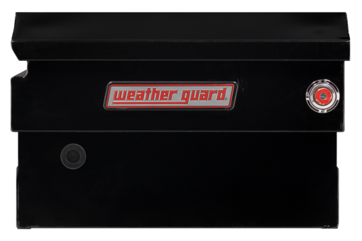 Weather Guard Saddle Truck Tool Box Steel Compact Gloss Black - Image 4