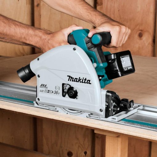 Makita 36V 18V X2 LXT 6 1/2" Plunge Circular Saw Kit Lithium Ion Brushless Cordless - Image 12