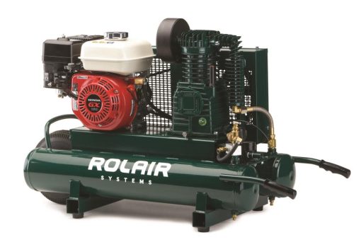 5.5 HP Honda, 9.3 CFM@90PSI, 9 Gall Twin Tank Compressor