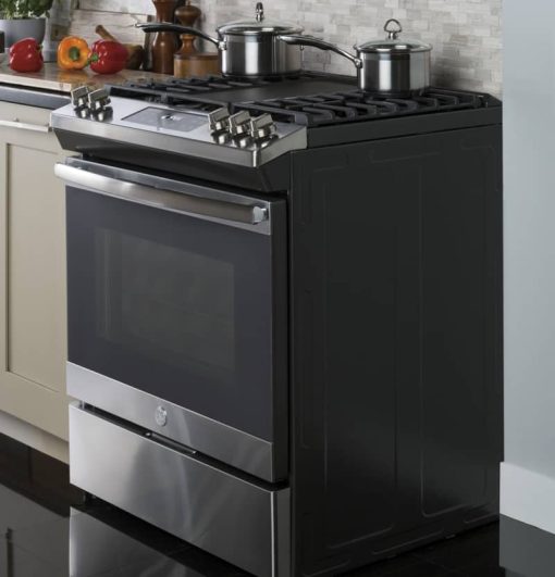 GE ADA 30" Stainless Steel Slide-In Gas Range - Image 10
