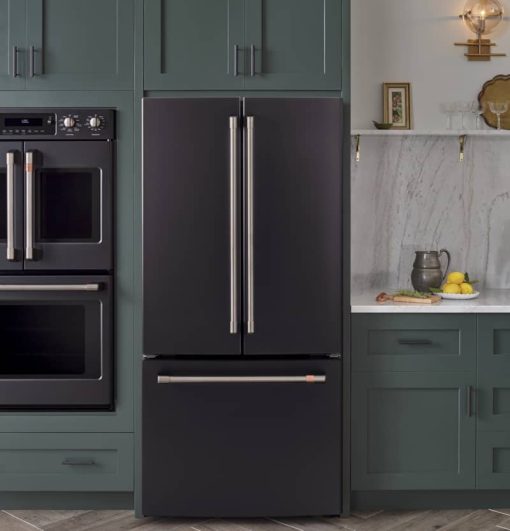 Cafe ADA 18.6 Cu. Ft. Matte Black Counter-Depth French-Door Refrigerator - Image 10
