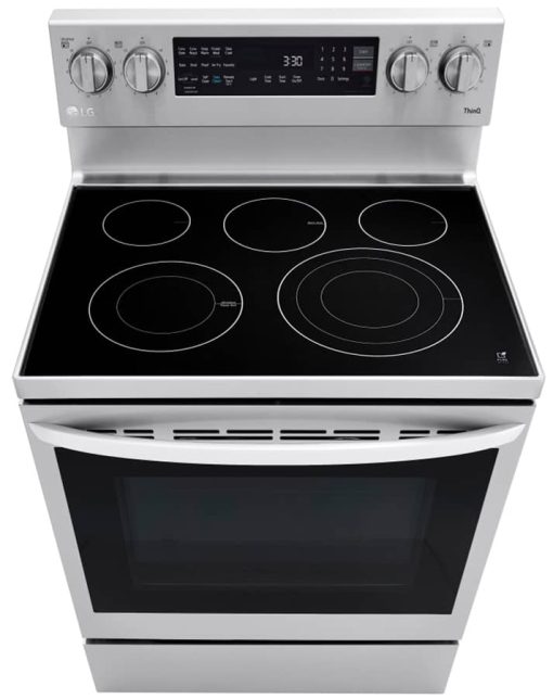 LG 6.3 Cu. Ft. PrintProof Stainless Steel Smart Wi-Fi Enabled Fan Convection Electric Range With Air Fry & EasyClean - Image 10