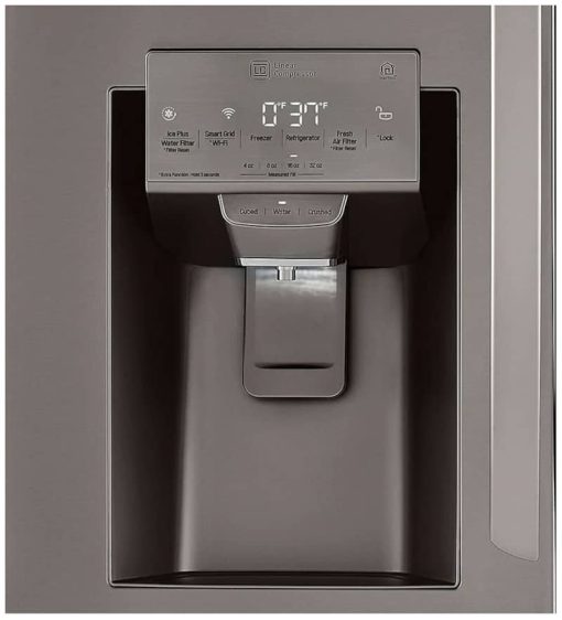 LG 23 Cu. Ft. PrintProof Black Stainless Steel Smart Wi-Fi Enabled Counter-Depth Refrigerator With Craft Ice Maker - Image 10
