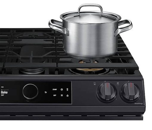 Samsung 6 Cu. Ft. Fingerprint Resistant Black Stainless Steel Slide-In Gas Range With Smart Dial, Air Fry & Wi-Fi - Image 10