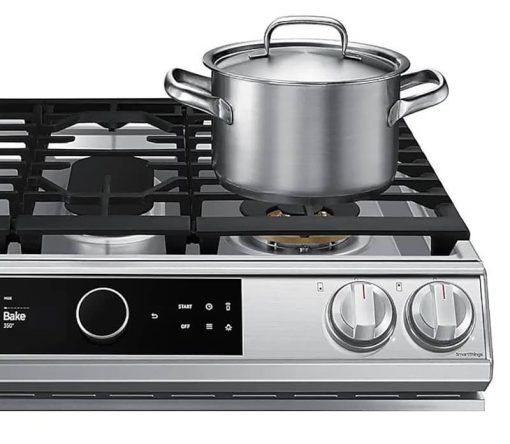 Samsung 6 Cu. Ft. Fingerprint Resistant Stainless Steel Slide-In Gas Range With Smart Dial, Air Fry & Wi-Fi - Image 10
