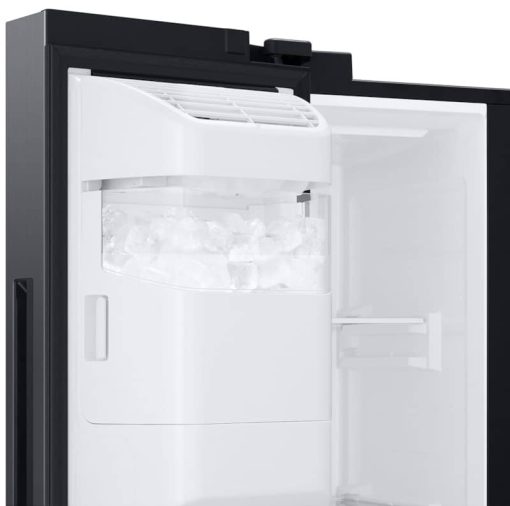 Samsung 21.5 Cu. Ft. Fingerprint Resistant Black Stainless Steel Counter Depth Side-By-Side Refrigerator With Touch Screen Family Hub - Image 10