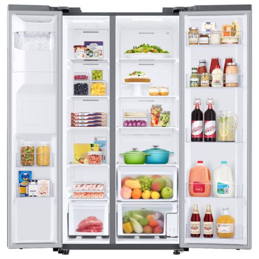 Samsung ADA 27.4 Cu. Ft. Large Capacity Fingerprint Resistant Stainless Steel Side-By-Side Refrigerator - Image 2