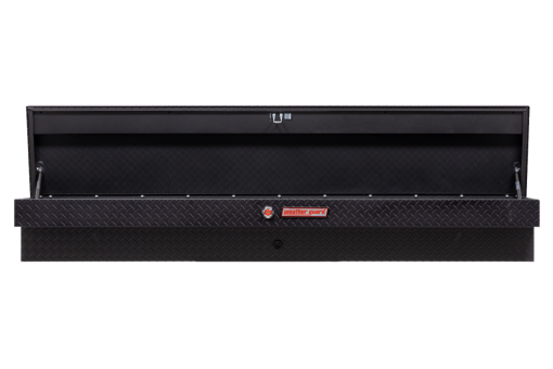 Weather Guard 87" Lo-Side Truck Tool Box Aluminum Textured Matte Black - Image 2