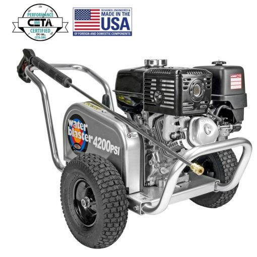 Aluminum Water Blaster 4200 PSI at 4.0 GPM HONDA GX390 with AAA Triplex Plunger Pump Cold Water Professional Belt Drive Gas Pressure Washer (49-State) - Image 12