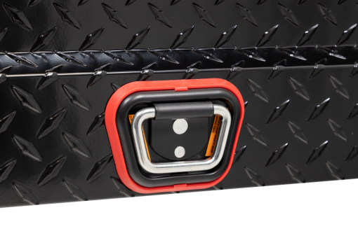 Weather Guard Saddle Truck Tool Box Aluminum Compact Gloss Black - Image 8