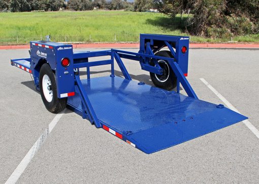 Air-tow 12' Drop Deck Flatbed Trailer 75" Deck Width - 5,500# Capacity - Image 4