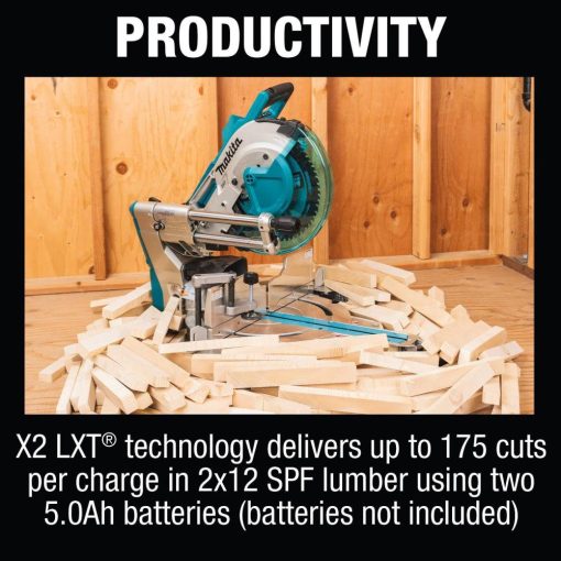 18V X2 LXT® Lithium-Ion (36V) Brushless Cordless 12" Dual-Bevel Sliding Compound Miter Saw, AWS™ Capable and Laser, Tool Only - Image 14