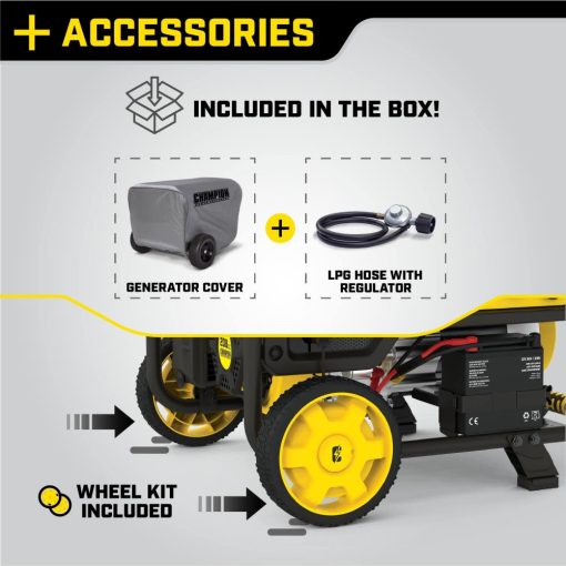Champion Generator Dual Fuel Portable with Electric Start 3500 Watt - Image 3