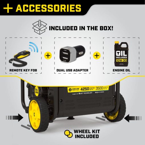 Champion 4250-Watt Open Frame Inverter with CO Shield and Wireless Remote Start - Image 7