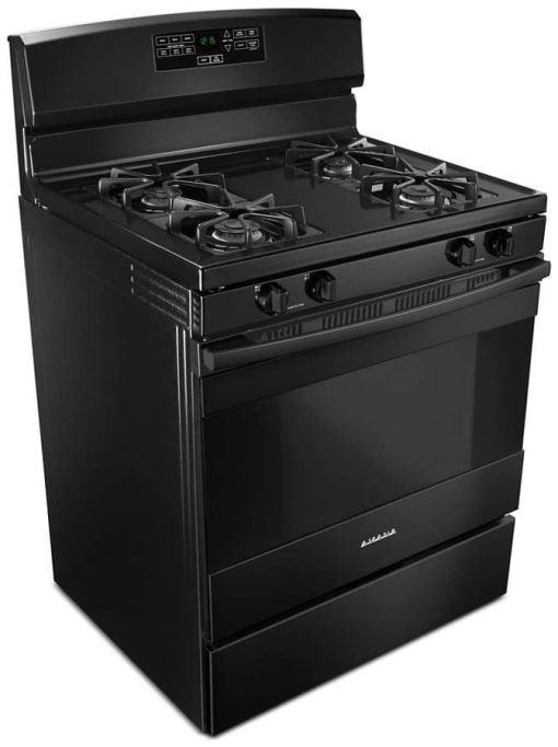 Amana 30" Black Gas Range With Bake Assist Temps - Image 4