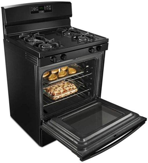 Amana 30" Black Gas Range With Bake Assist Temps - Image 5