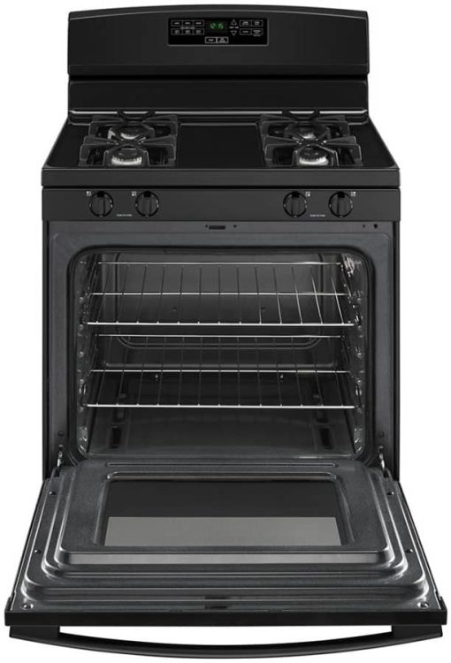 Amana 30" Black Gas Range With Bake Assist Temps - Image 2