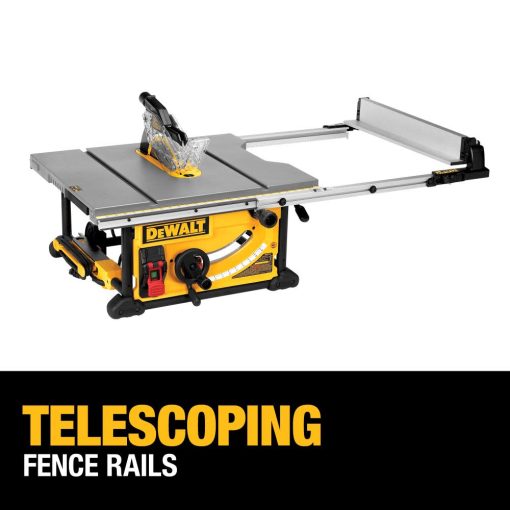 10-in Jobsite Table Saw 32-1/2-in (82.5cm) Rip Capacity, and a Rolling Stand - Image 6