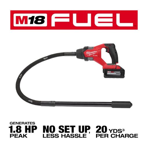 Milwaukee M18 FUEL™ 4' Concrete Pencil Vibrator Kit - Image 3