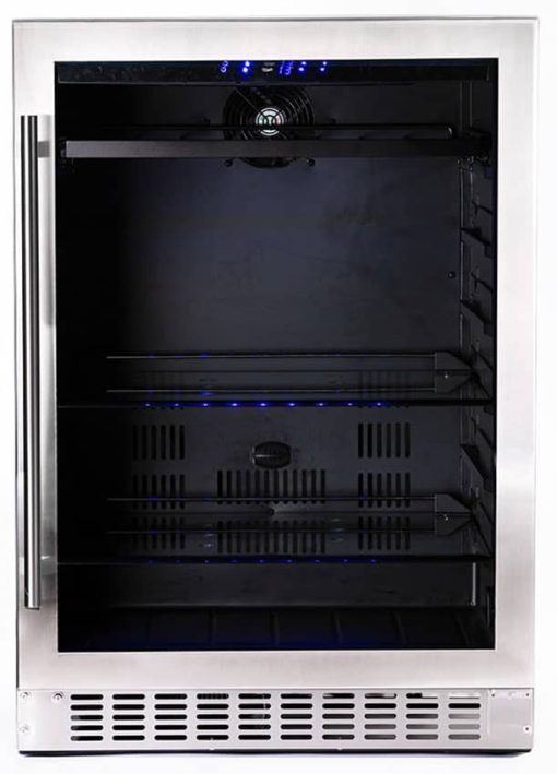 Azure 24" Stainless Steel Glass Door Beverage Center
