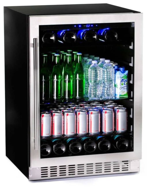 Azure 24" Stainless Steel Glass Door Beverage Center - Image 7