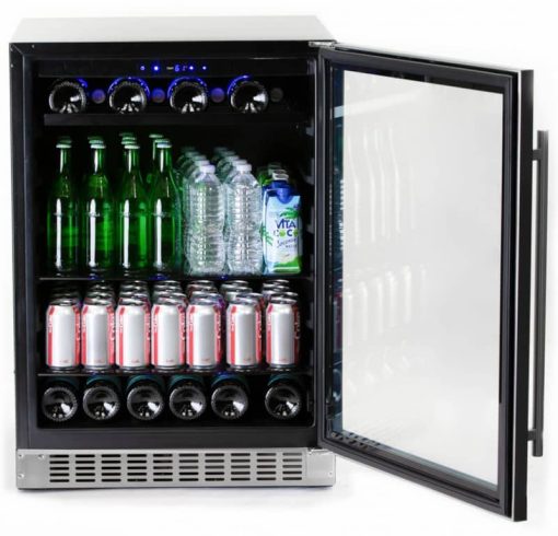 Azure 24" Stainless Steel Glass Door Beverage Center - Image 2