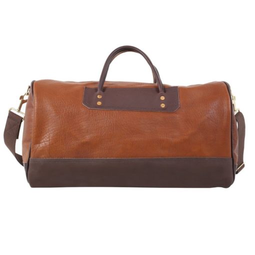 48 Liter Capacity Brown Trim Bison Leather Sportsman's Duffel - Image 2
